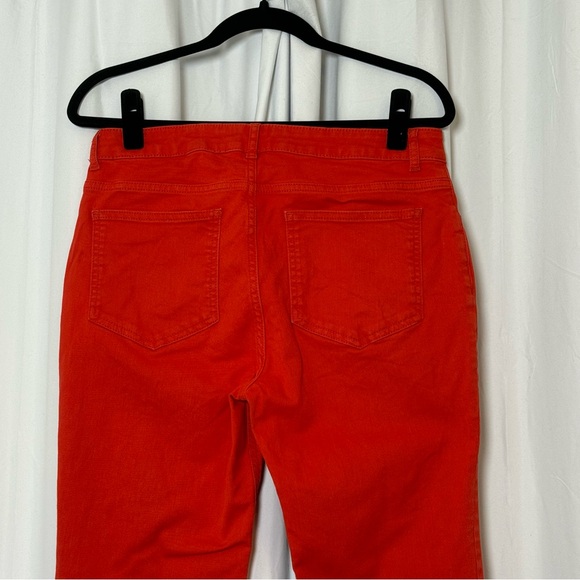 Boden Cambridge Ankle Skimmer Coral Orange Jeans 8L Preppy - Picture 8 of 13